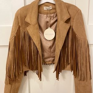 Saints and Hearts Faux Suede Jacket